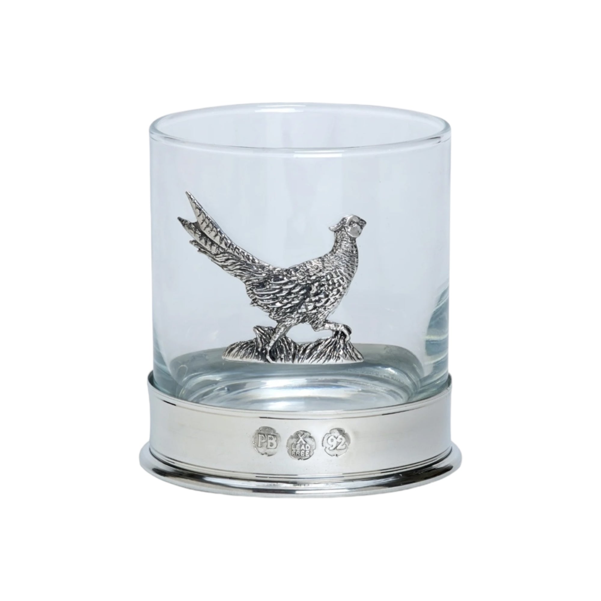 Pheasant Emblem Whisky Drinking Glass