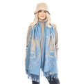 Heilan Coo Super Soft Scarf - Powder Blue/Pale Blue