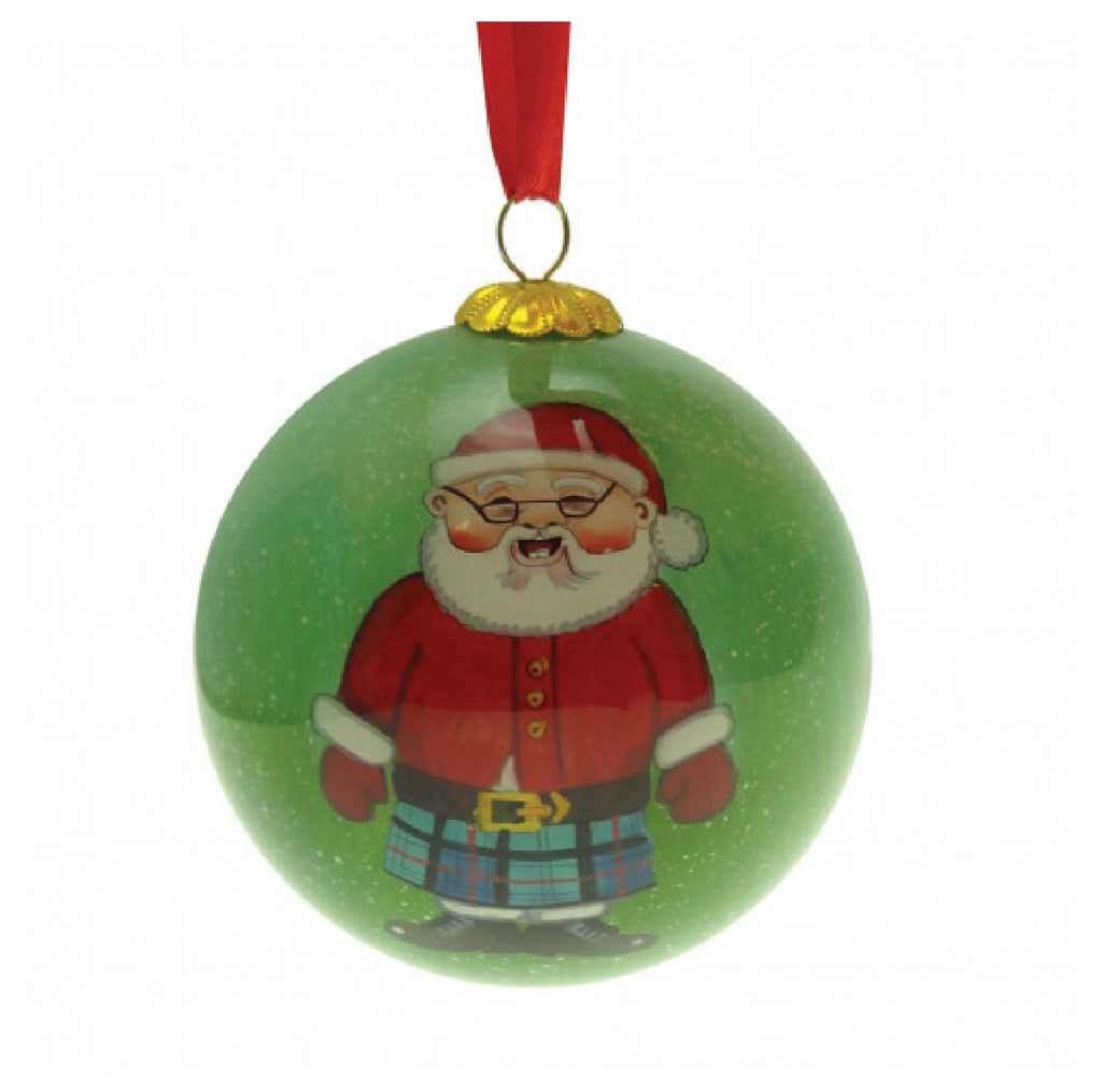 Scottish Santa Christmas Tree Bauble