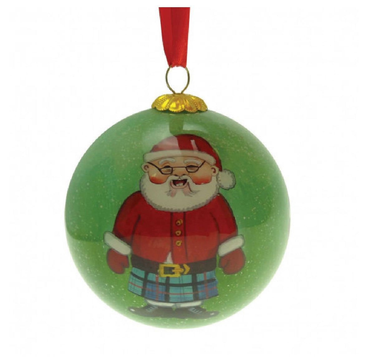 Scottish Santa Christmas Tree Bauble