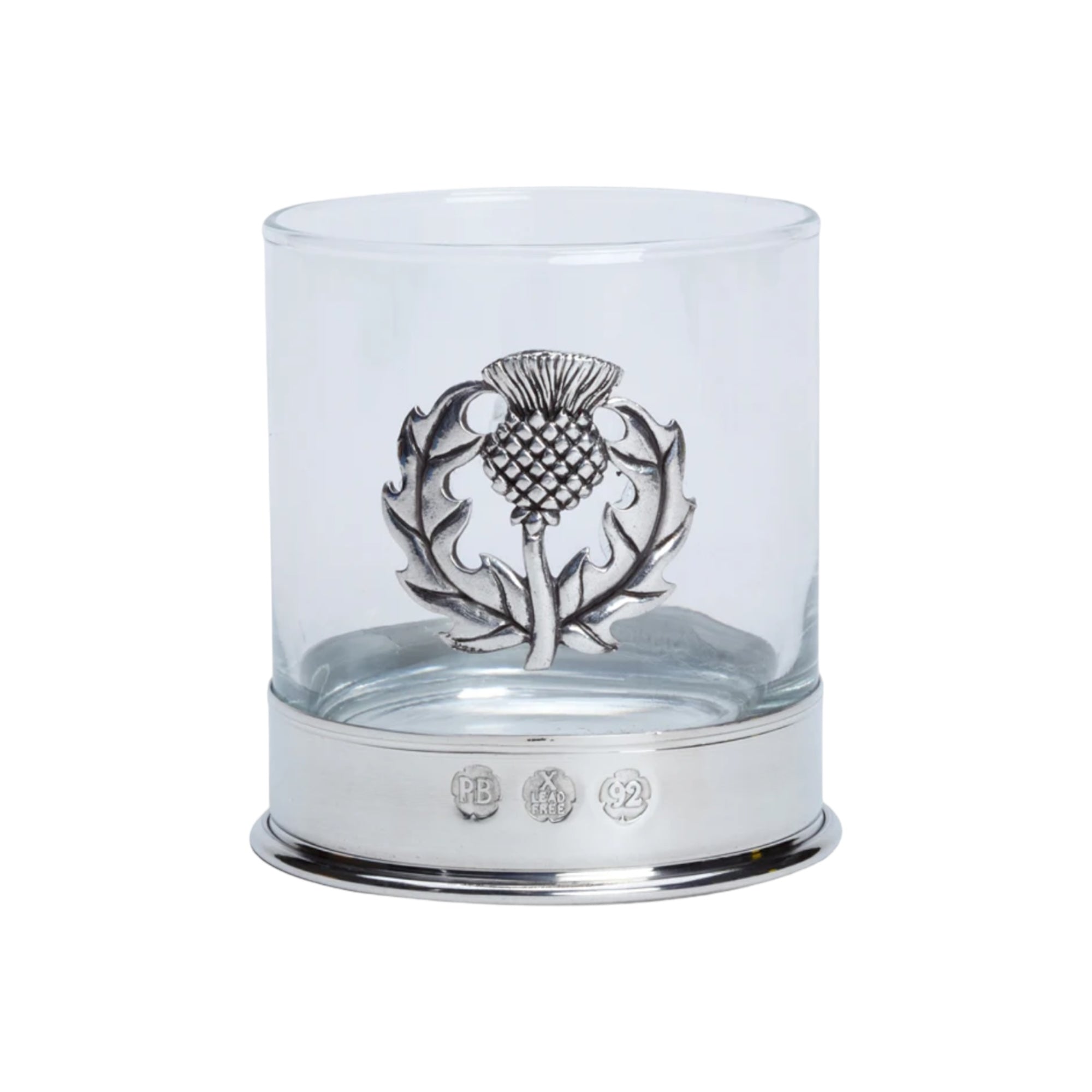 Thistle Emblem Whisky Drinking Glass